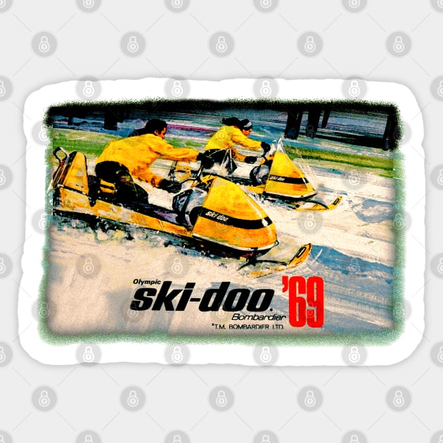 Ski-Doo 1 Sticker by Midcenturydave